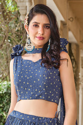 Stylish Lehenga choli with Dupatta
